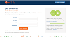 Desktop Screenshot of leselve.com